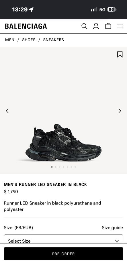 Balenciaga Runners Track Led