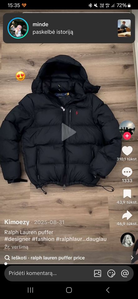 Ralph Lauren pufferis