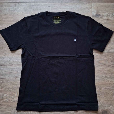 Ralph Lauren polo tshirt (Black, white logo)