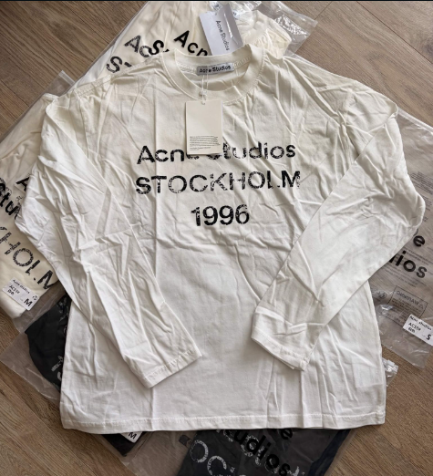 Acne Studios Long Sleeve (Baltas)