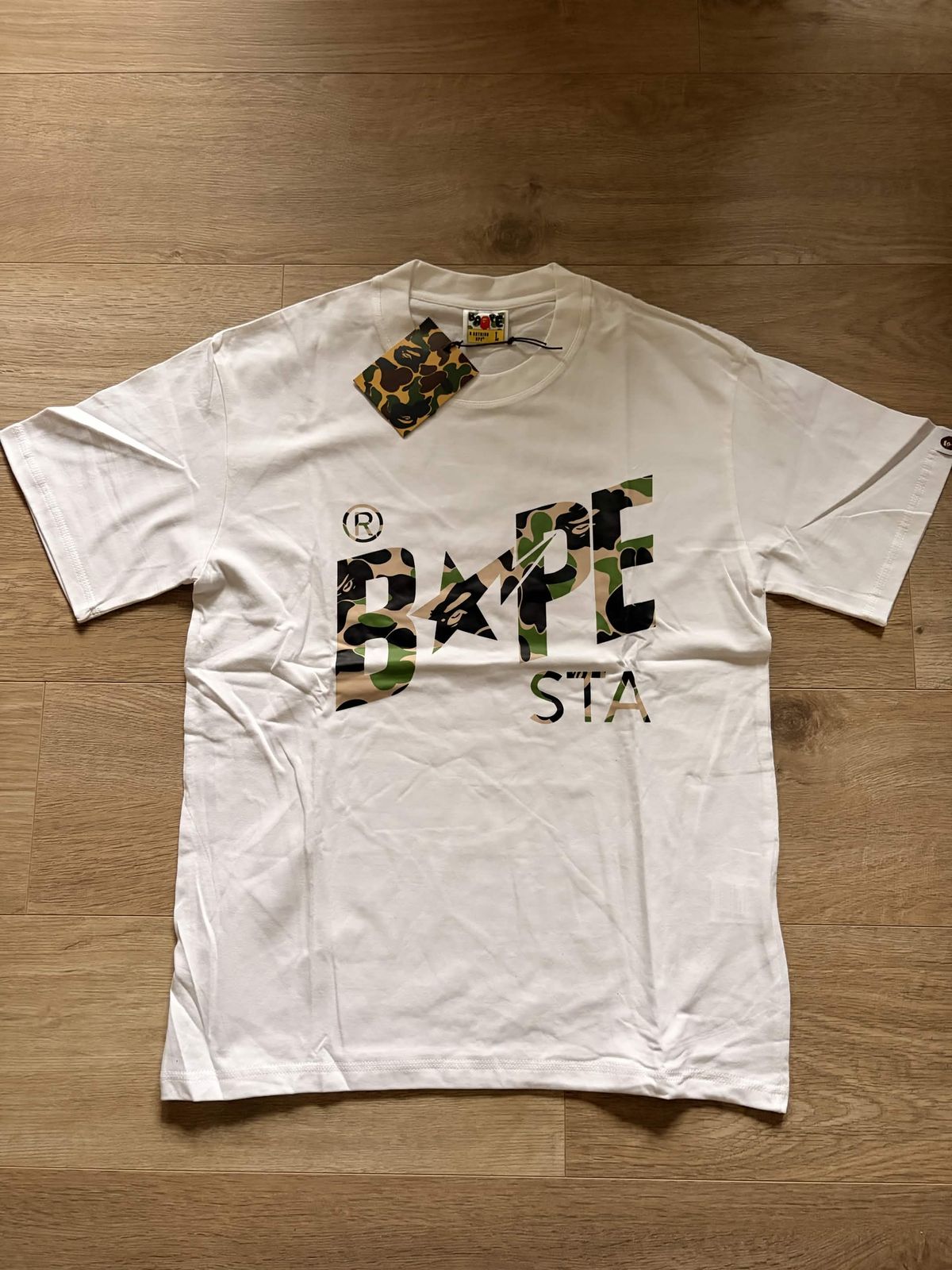 Marškinėliai Bape (Balta/Camo)