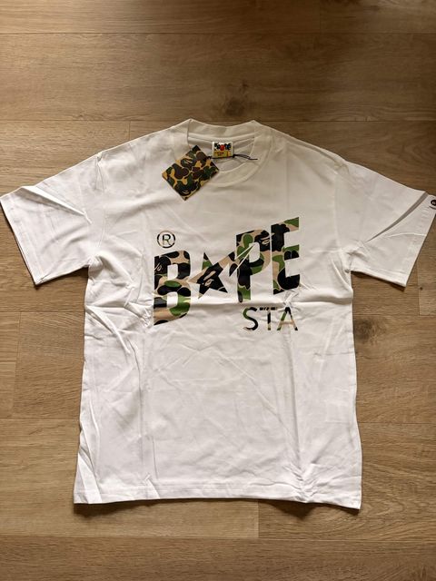 Marškinėliai Bape (Balta/Camo)