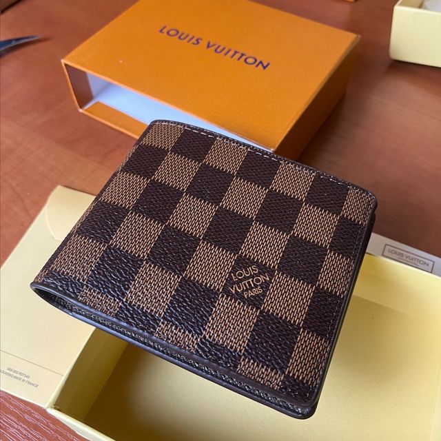LV Wallet (Ruda su langeliais)