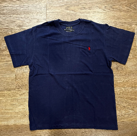 Ralph Lauren polo tshirt (MĖLYNA/RAUDONAS LOGOTIPAS)