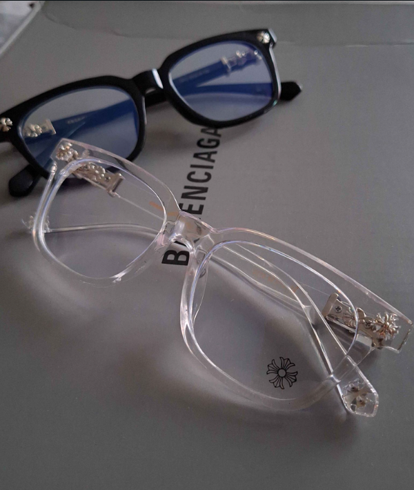 Chrome Hearts Glasses (Permatomi/Sidabriniai)