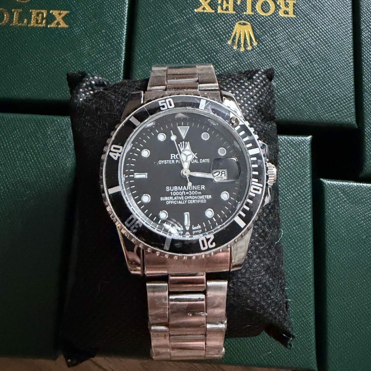 Rolex Watch (Juodas)
