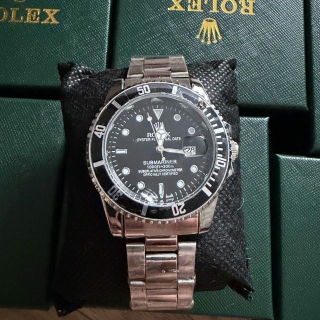 Rolex Watch (Juodas)